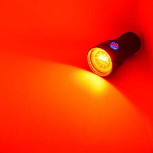 Underwater Diving LED Video Fill Flashlight. 3 Emitting Colors. 4*18650
