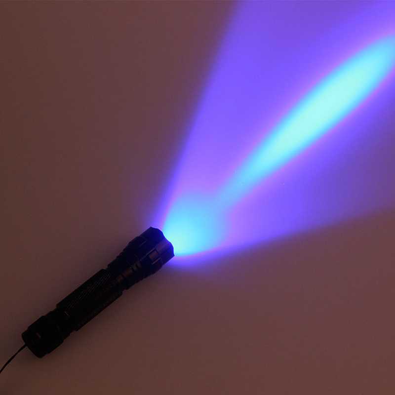 UV Tactical Flashlight Ultraviolet Q5 LED. 1*18650 Battery