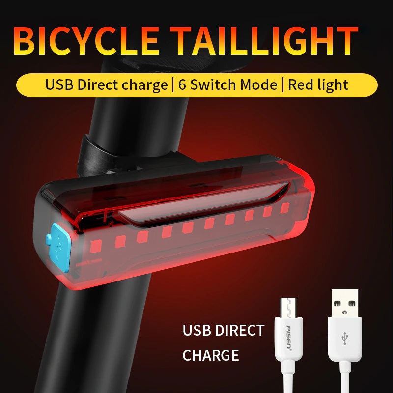Bicycle Front Light Set Waterproof. USB Rechargeable 5200mAh Powerbank Function. Rear Light Included