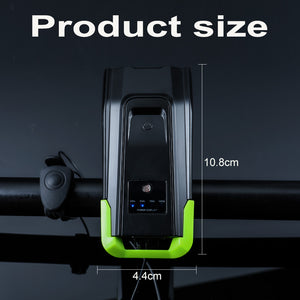 Bicycle Front Light Set Waterproof. USB Rechargeable 4000mAh With Horn. Rear Light Included