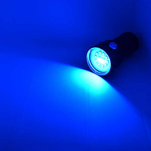 Underwater Diving LED Video Fill Flashlight. 3 Emitting Colors. 4*18650