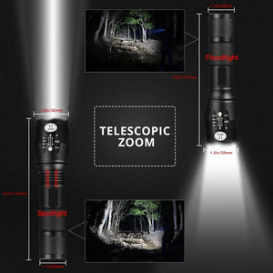 Mini Flashlight Waterproof Zoomable. 1*18650