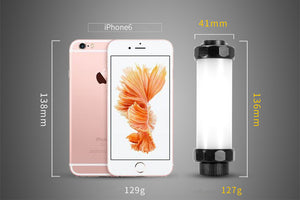 LED Camping Lantern Flashlight IP68 Waterproof. 1800 mAh rechargeable battery.